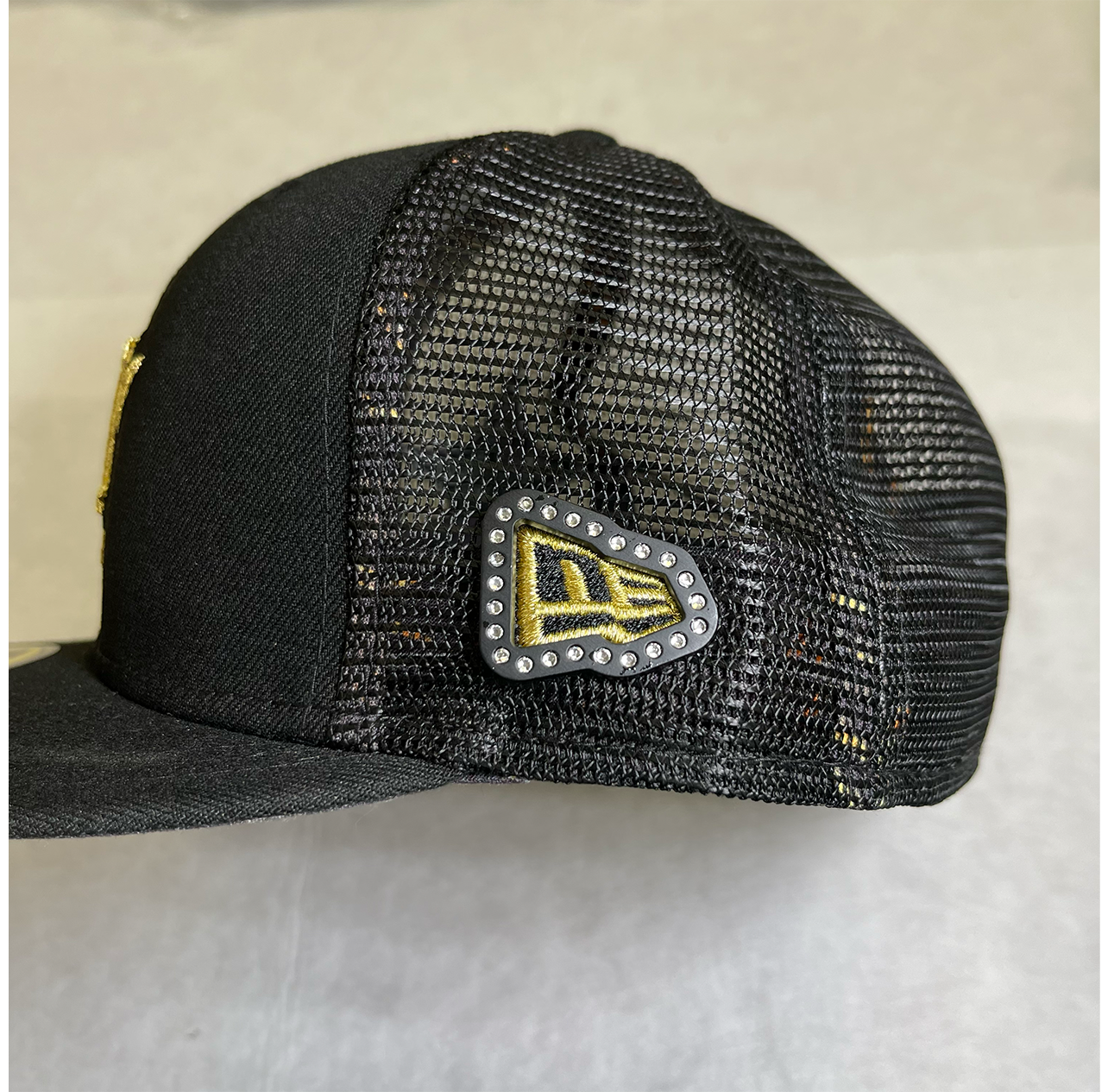 Black Rhine Stone Pin