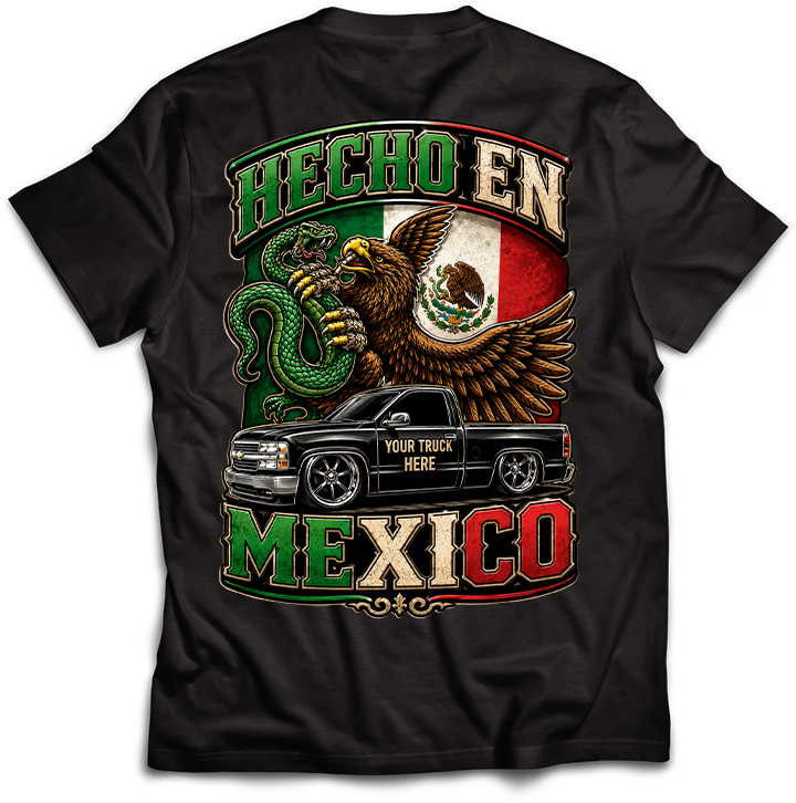 Personalized Mexican Pride Truck T-Shirt | Your Truck Here