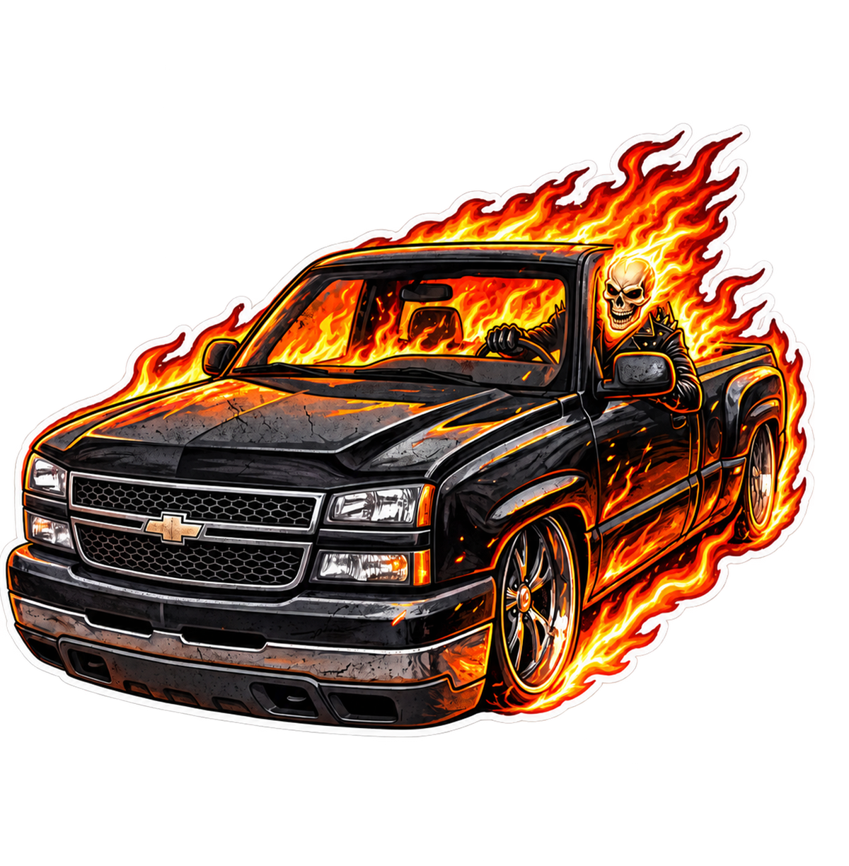 Rider Halloween Sticker