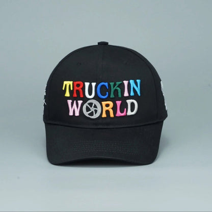 Truckin World Embroidered Hat