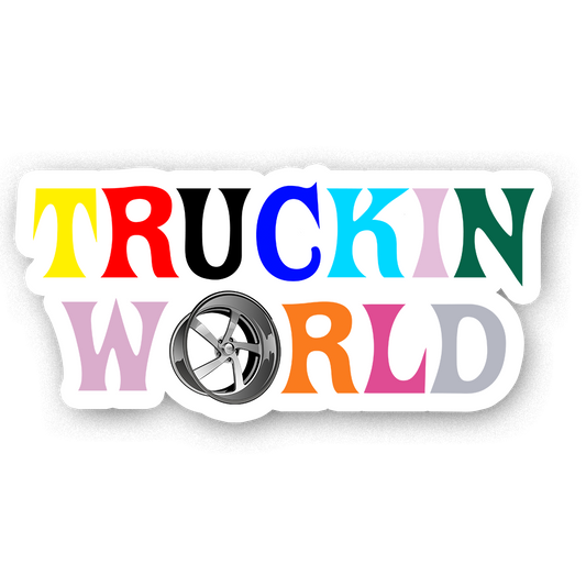 Truckin World Sticker