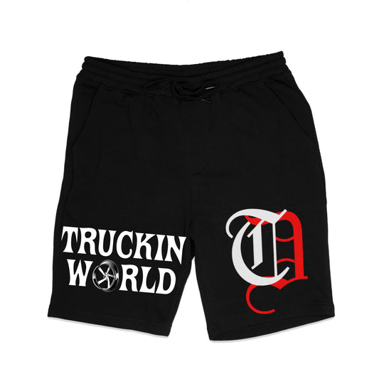 Truckin World Black Shorts