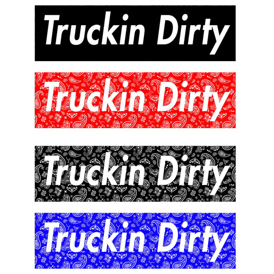 Truckin Dirty Box Logo Bandanas